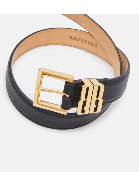Curea Balenciaga din piele negru