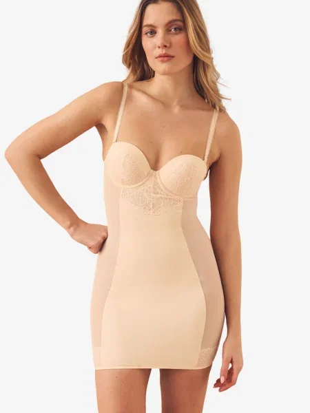 Next Rochie corset pielii