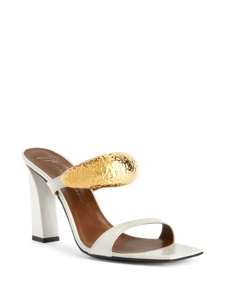 Sandale Giuseppe Zanotti din piele alb