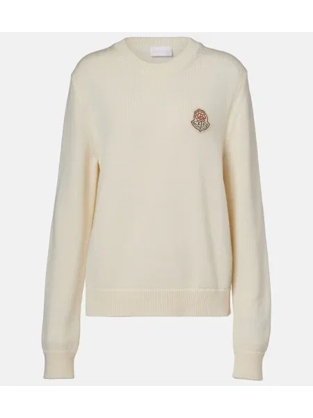 Pulover Moncler de lână alb