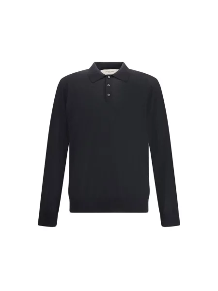 Sweter Golden Goose wełniany z długim rękawem czarny