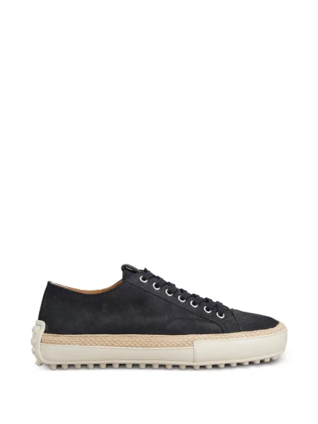 Sneakerși Tod's din piele de căprioară albastru