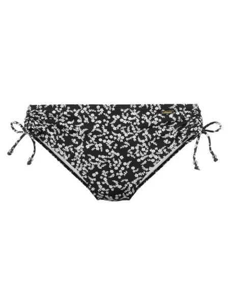 LASCANA Bikini hlačke Meadow' črna