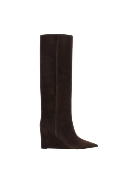 Botki Jimmy Choo skórzane brązowe