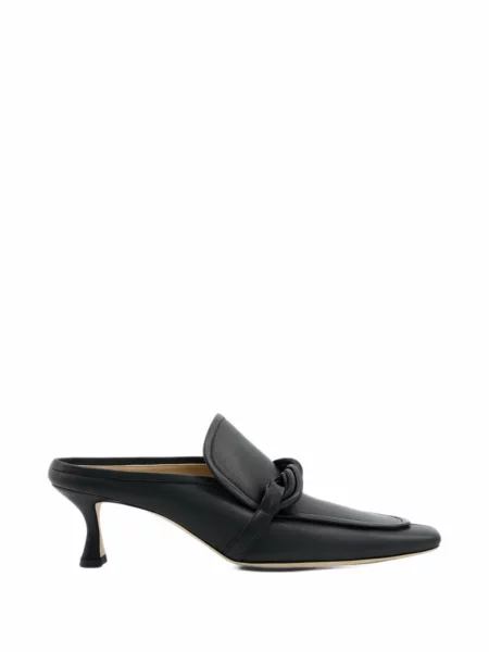 Papuci tip mules Carven din piele negru