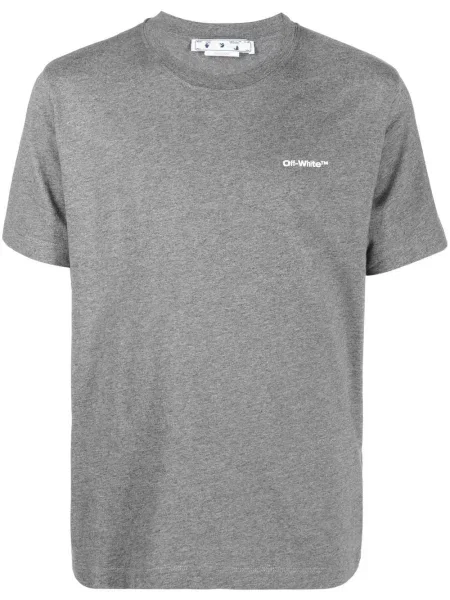 Scurt tricou Off-white cu imagine melange