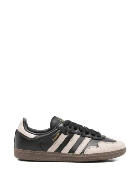 Sneakerși Adidas Samba cu șireturi din dantelă negru