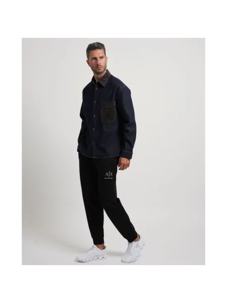 Koszula dżinsowa Armani Exchange niebieska