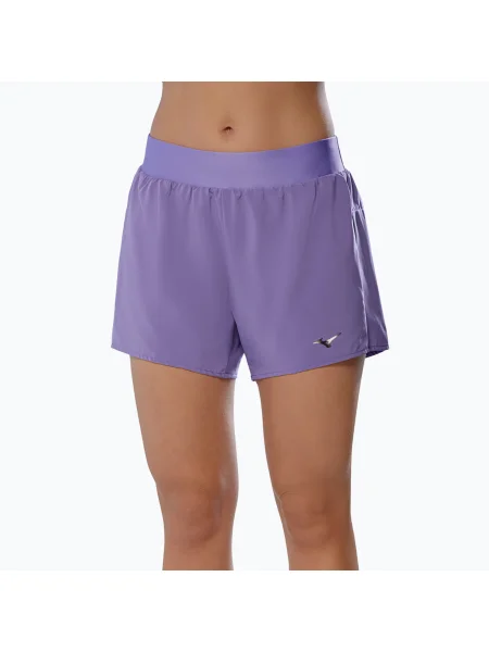 Pantaloni scurți de alergare pentru femei Mizuno Alpha paisley violet