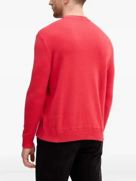 Pulover Benetton cu broderie roșu