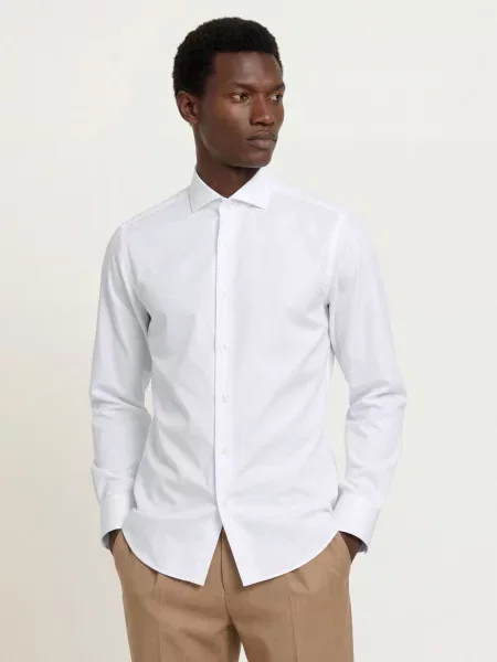 Boss Koszula Joe Regular Fit weiss biała