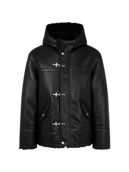 Geacă Tomboy din fleece cu glugă negru
