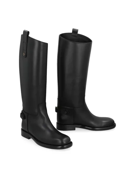 Kalosze Burberry skórzane czarne