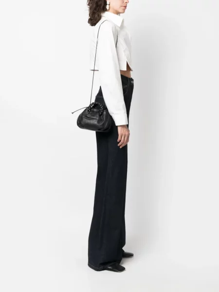 Geantă shopper Hereu din piele negru