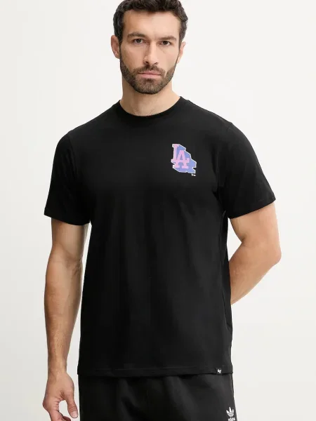 Majica 47 brand MLB Los Angeles Dodgers s tiskom crna