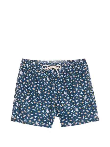 Slip de baie Mc2 Saint Barth cu imagine albastru