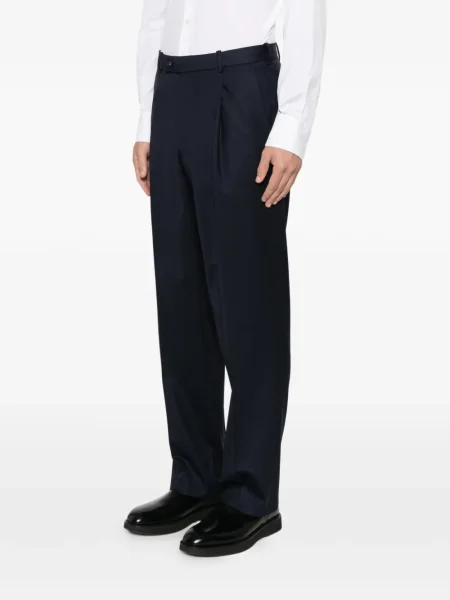 Pantaloni Medeea plisate albastru