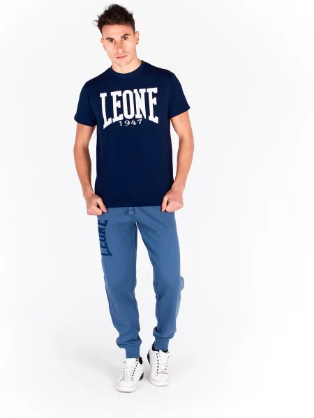 Leone Apparel koszulka z krótkim rękawem niebieska