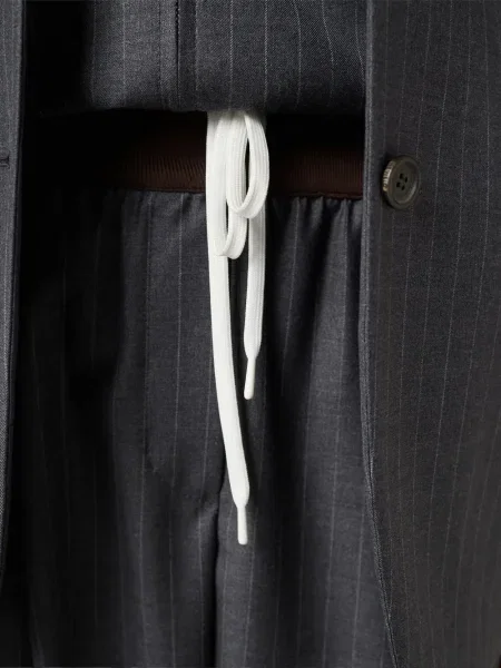 Pantaloni Miu Miu cu dungi gri