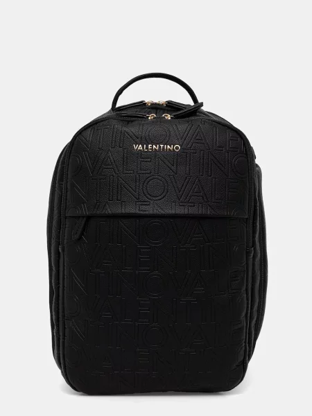 Duża lniana torebka Valentino Bags czarna