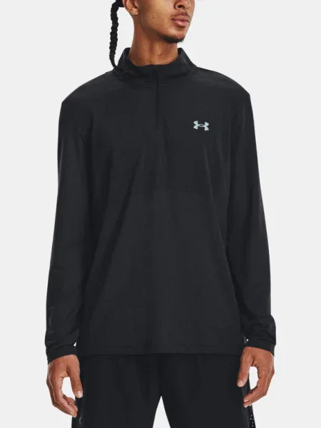 Melange futó hosszú póló Under Armour fekete