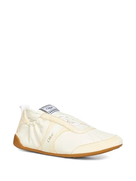 Sneakerși Chloé cu șireturi din dantelă