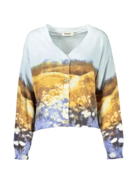 Cardigan Desigual cu imagine albastru