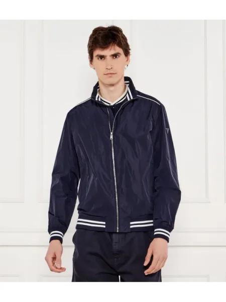 Guess Geacă bomber Bleumarin alb