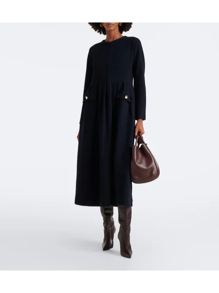 Rochie midi 's Max Mara de lână albastru