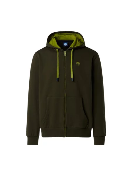 Bluza z kapturem North Sails z kapturem zielona