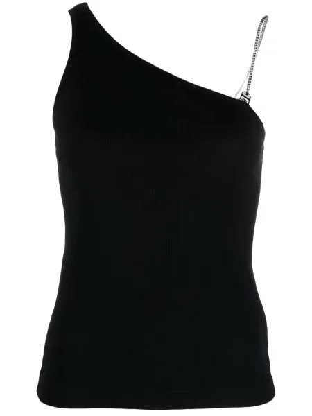 Dzianinowa podkoszulka Givenchy prążkowana czarna