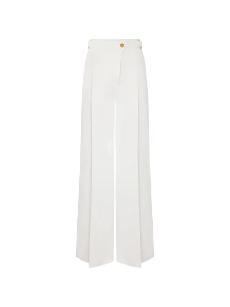 Презрамки панталон Elisabetta Franchi бяло