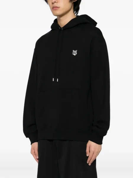 Hanorac cu glugă Maison Kitsune negru