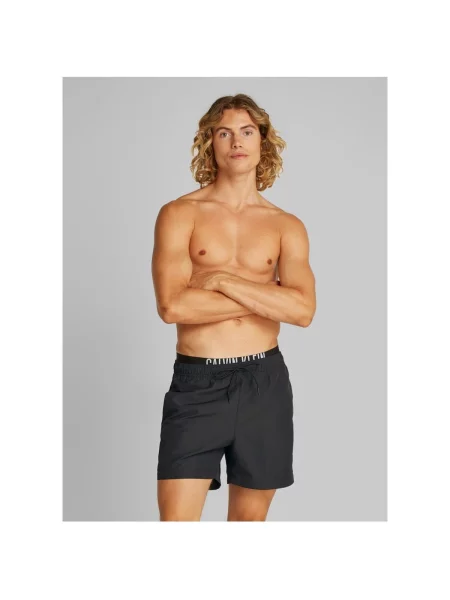 Plavecké šortky Calvin Klein Intense Power Medium Double WB pvh black černé