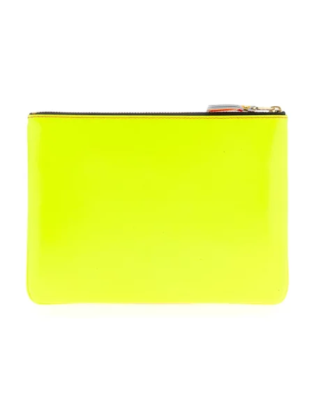 Portfel Comme Des Garcons skórzany różowy