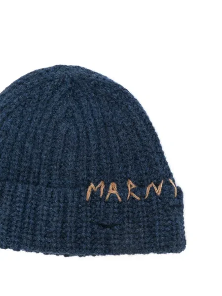 Căciulă Marni cu broderie albastru