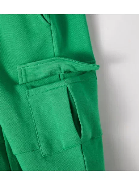Gyerek fleece melegítő felső Stella Mccartney zöld