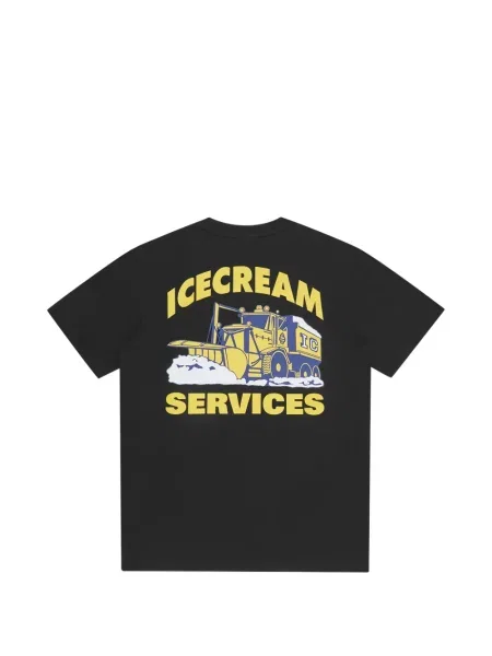 Tricou Icecream cu decolteu rotund negru