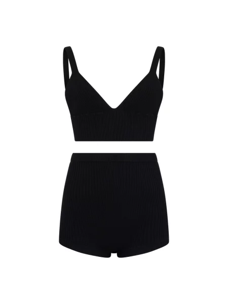 Lniane majtki Red Valentino czarne