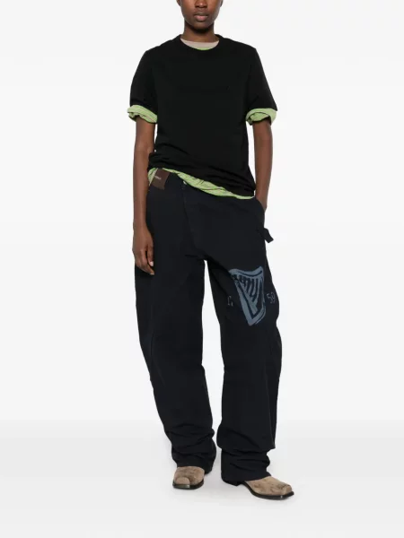 Tricou Jw Anderson cu broderie negru