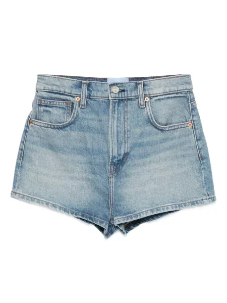 Szorty jeansowe Reformation niebieskie