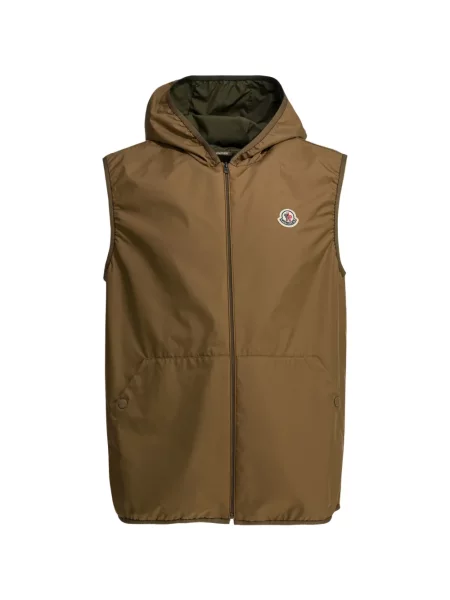 Geacă Moncler cu glugă verde