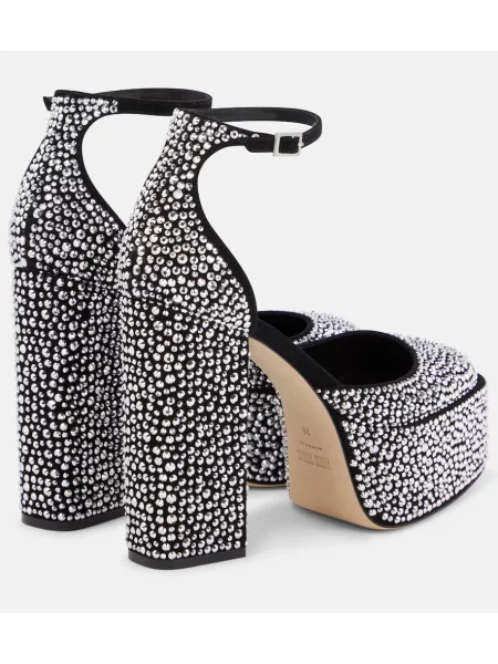 Sandale Paris Texas din piele negru