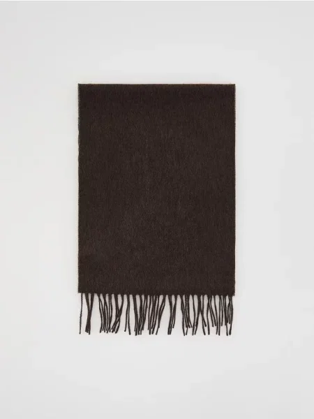 Шерстяной шарф Reserved коричневый