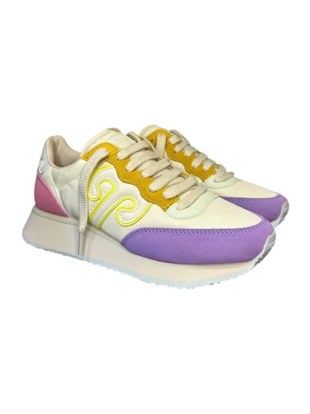 Sneakersy Wushu Ruyi skórzane fioletowe