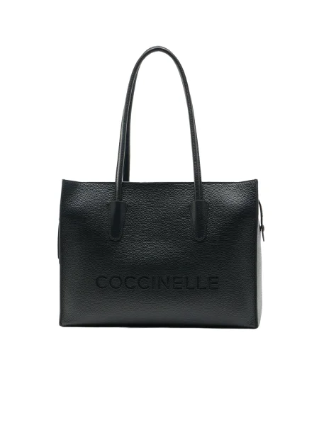 Geanta crossbody Coccinelle din piele negru