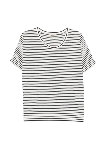 Koszulka Herno w paski z okrągłym dekoltem biała