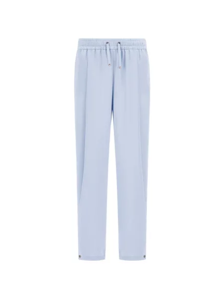 Pantaloni Herno din satin albastru