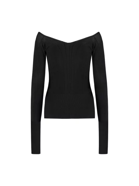 Dzianinowy sweter Jacquemus czarny