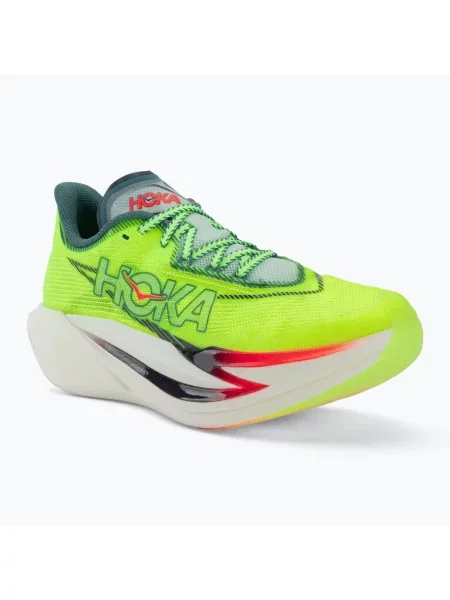 Детски обувки за бягане HOKA Cielo X1 neon yuzu/thyme жълто